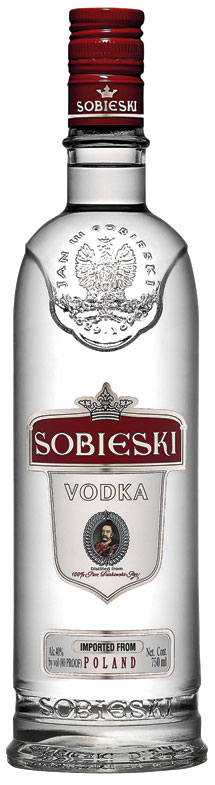 Sobieski Polish Vodka Botle Sticker