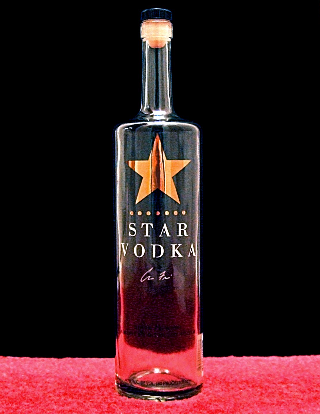Star Vodka Bottle Shot