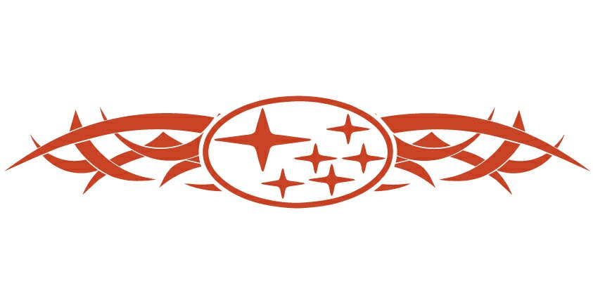 Subaru Tribal Back Auto Graphics