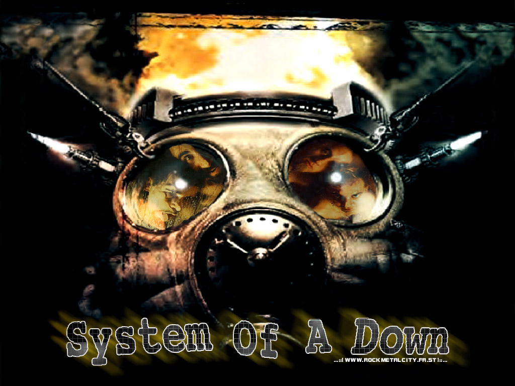 System of a Down 2 Color Band Decal