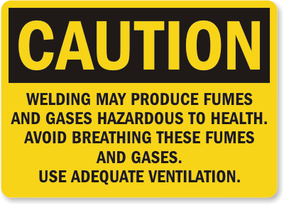 Use Ventilation Caution Sign