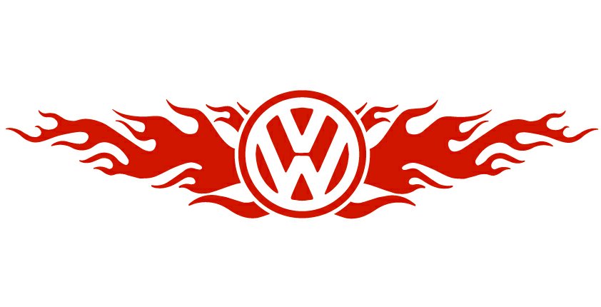 Voltswagon Flames Back Auto Graphics