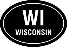 Wisconsin Oval Decal