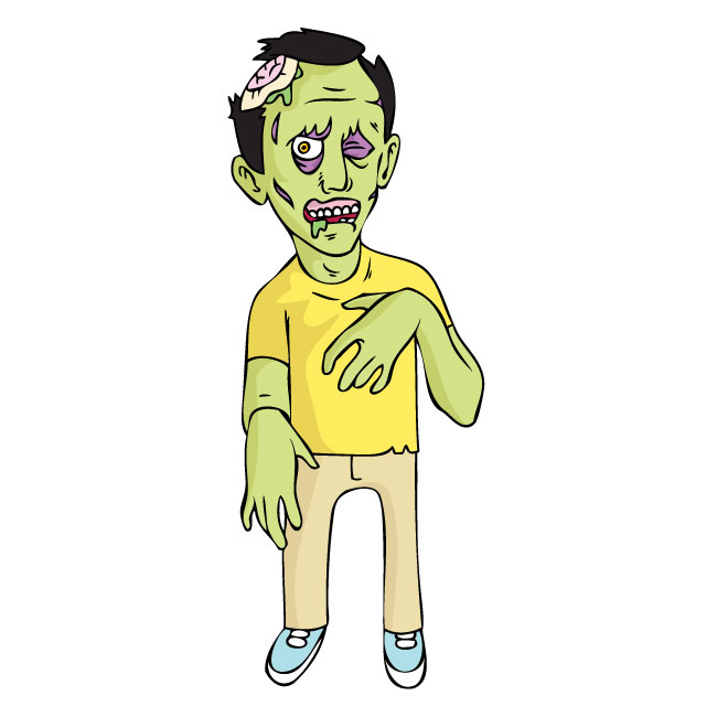 Walking Dead Zombie Sticker 43