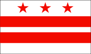 Washington District of Columbia Flag Sticker