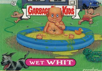 Wet WHIT Funny Decal Name Sticker