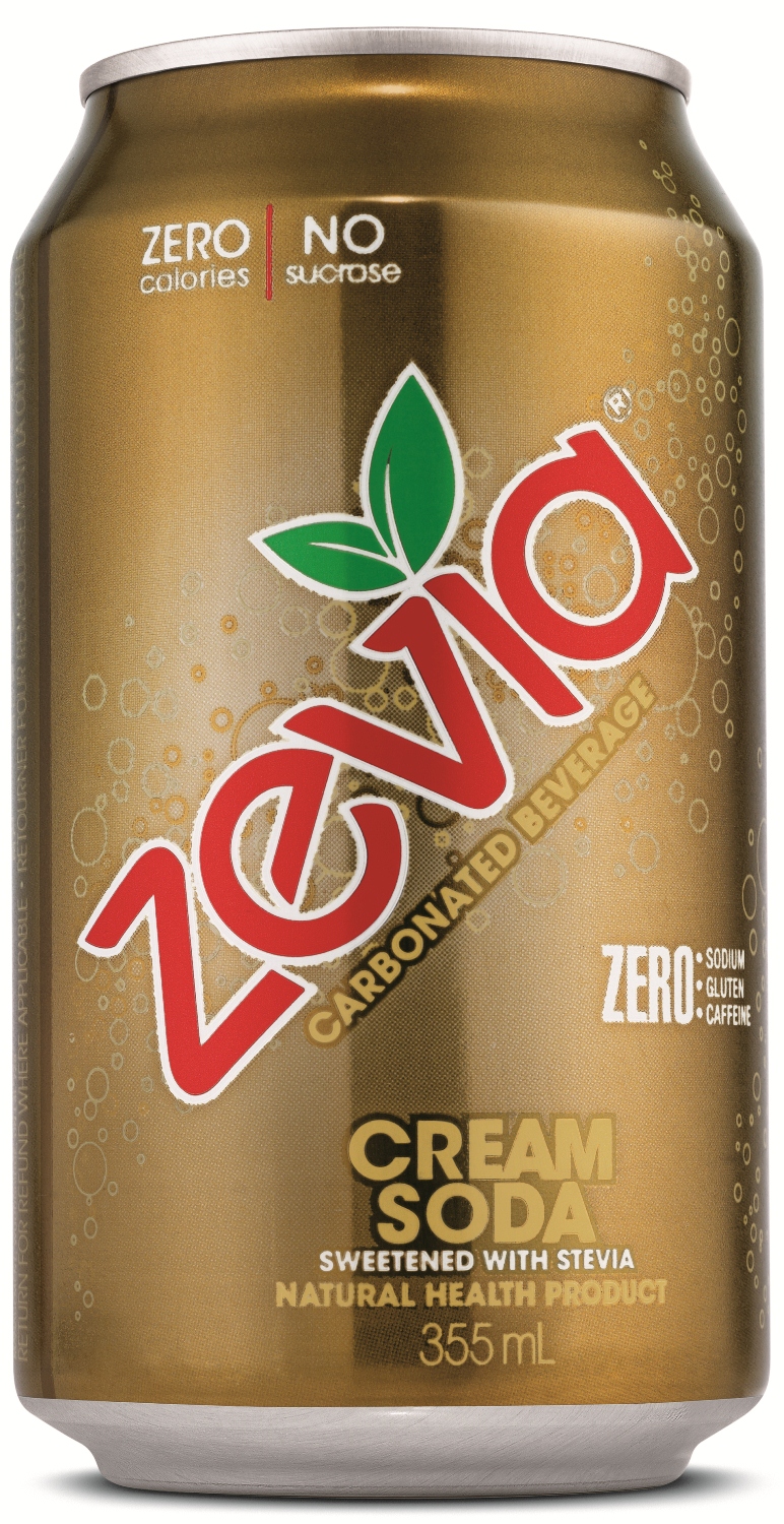 Zevia Cream Soda Can Sticker
