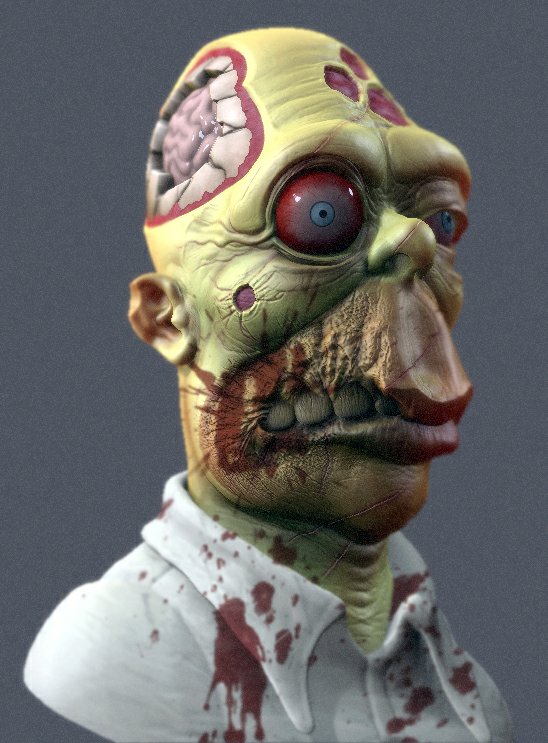Zombie Homer Decal