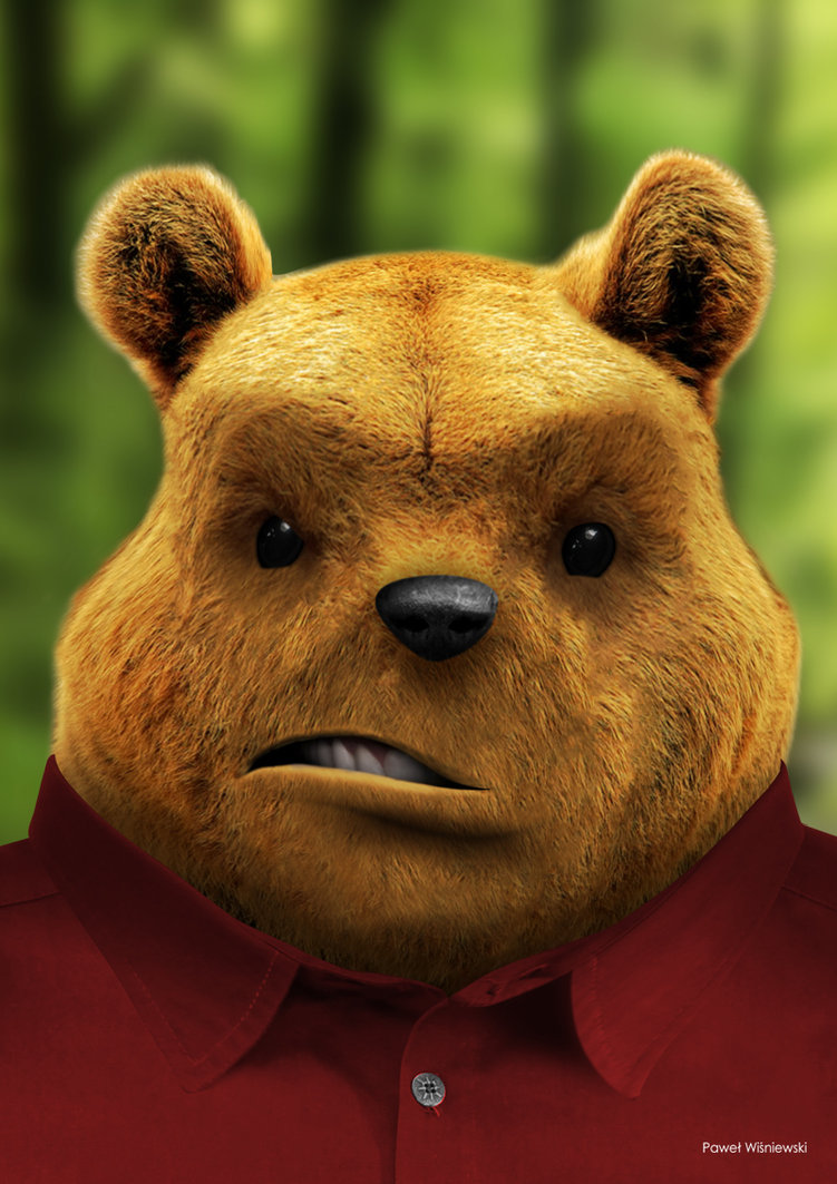 winnie the pooh in real sticker