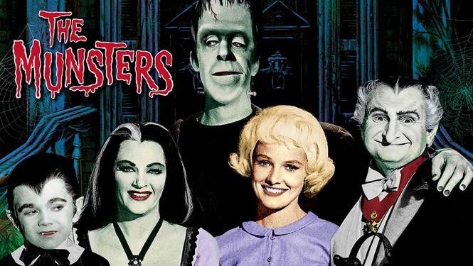 THE MUNSTERS TV SHOW STICKER COLOR