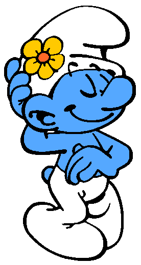 Vanity Smurf Color Sticker