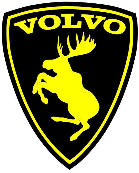 Volvo Prancing Moose Logo Decal Sticker 3