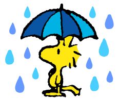 WOODSTOCK RAIN--peanuts-characters