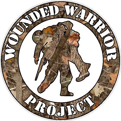 WOUNDED WARRIOR FILLS nature camo sticker