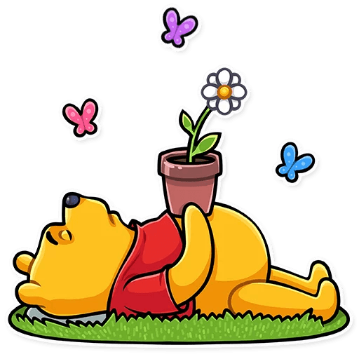 Winnie the Pooh Funny Cartoon Sticker Decal 16