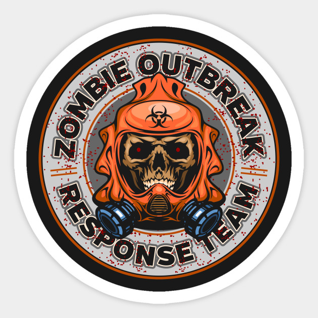 ZOMBIE RESPONSE STICKER as displayed 2