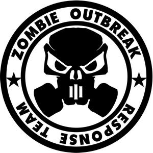 ZOMBIE RESPONSE STICKER as displayed 8