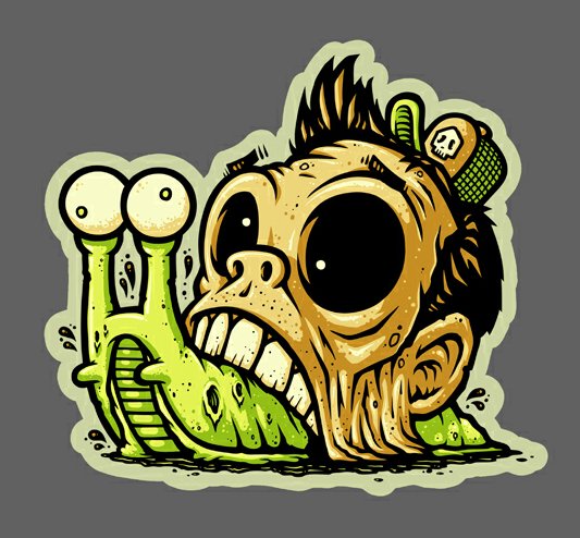 Zombie-Snail-Sticker