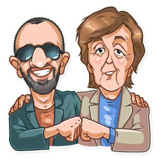 the beatles music group sticker 23