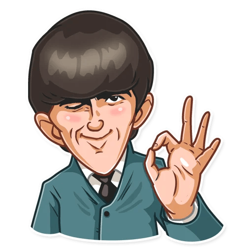 the beatles music group sticker 24