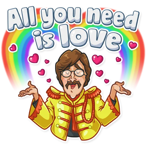 the beatles music group sticker 8