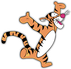 tigger happy dance sticker
