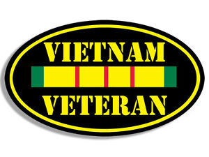 vietnam veteran oval sticker