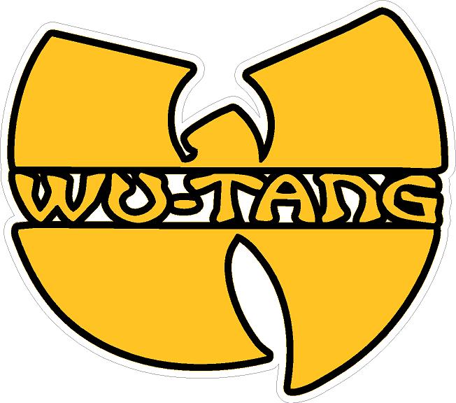 wutang band logo color sticker