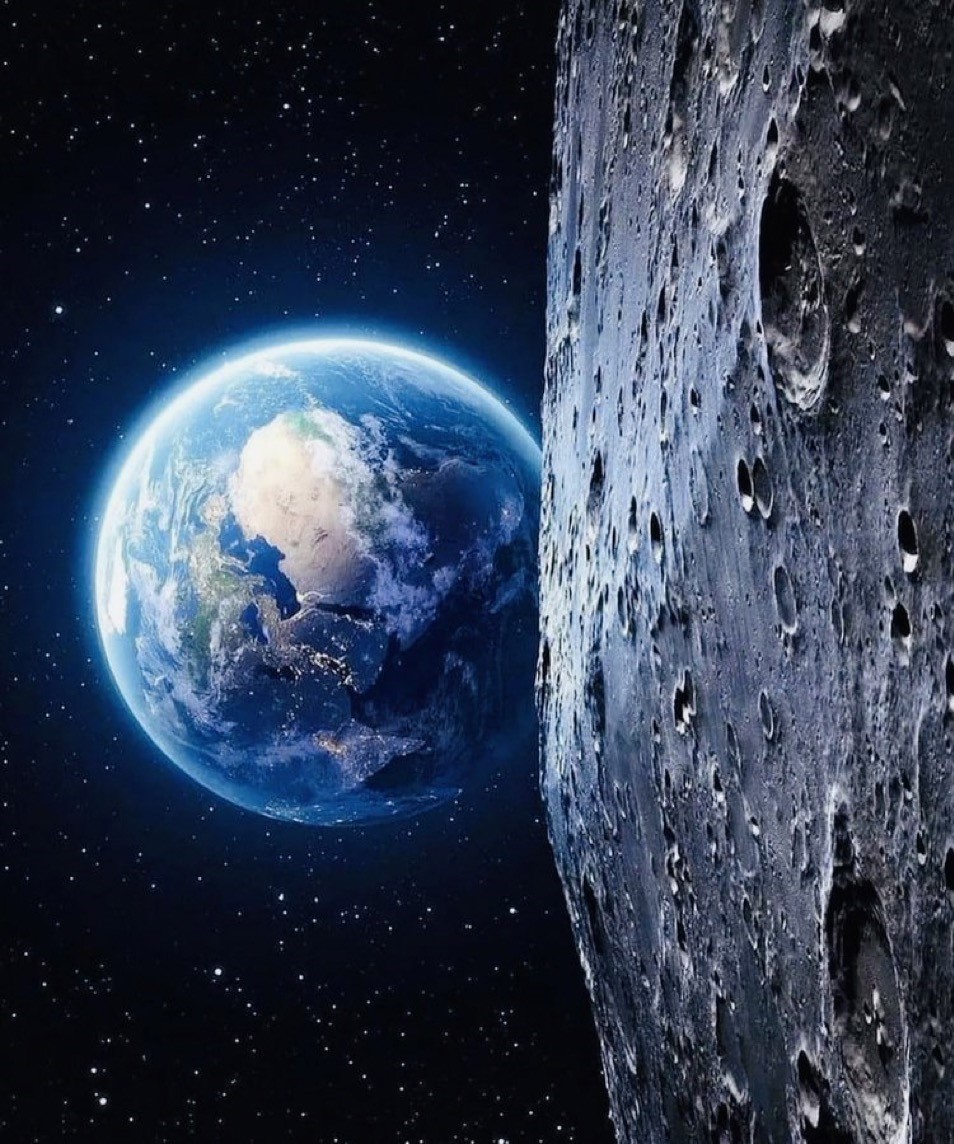 EARTH VIEWED FROM THE MOON STICKER