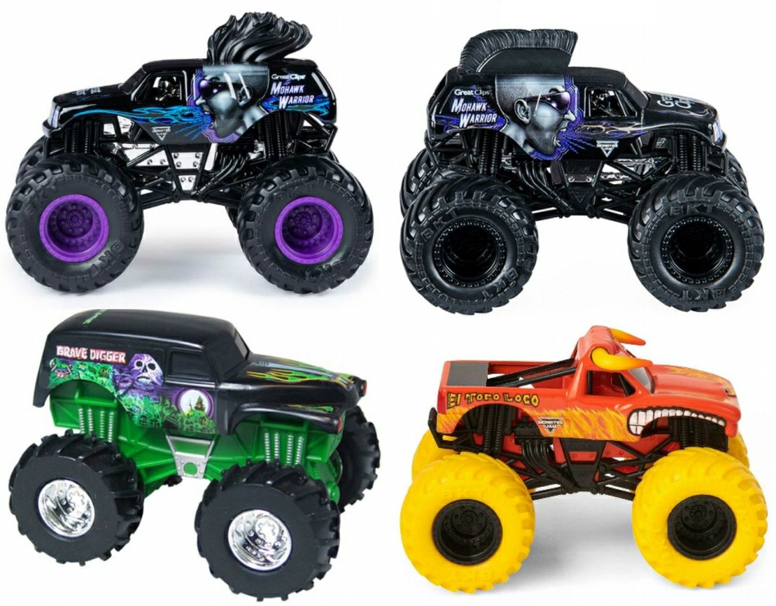 MONSTER TRUCK STICKER SET 4 PIECE b