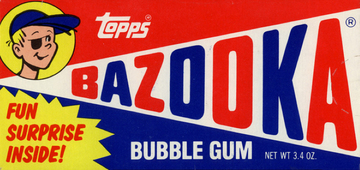 bazooka GUM STICKER