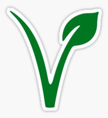 v is for VEGAN sticker