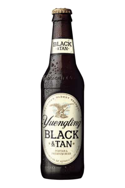 Yuengling-black-tan-BOTTLE SHAPED STICKER