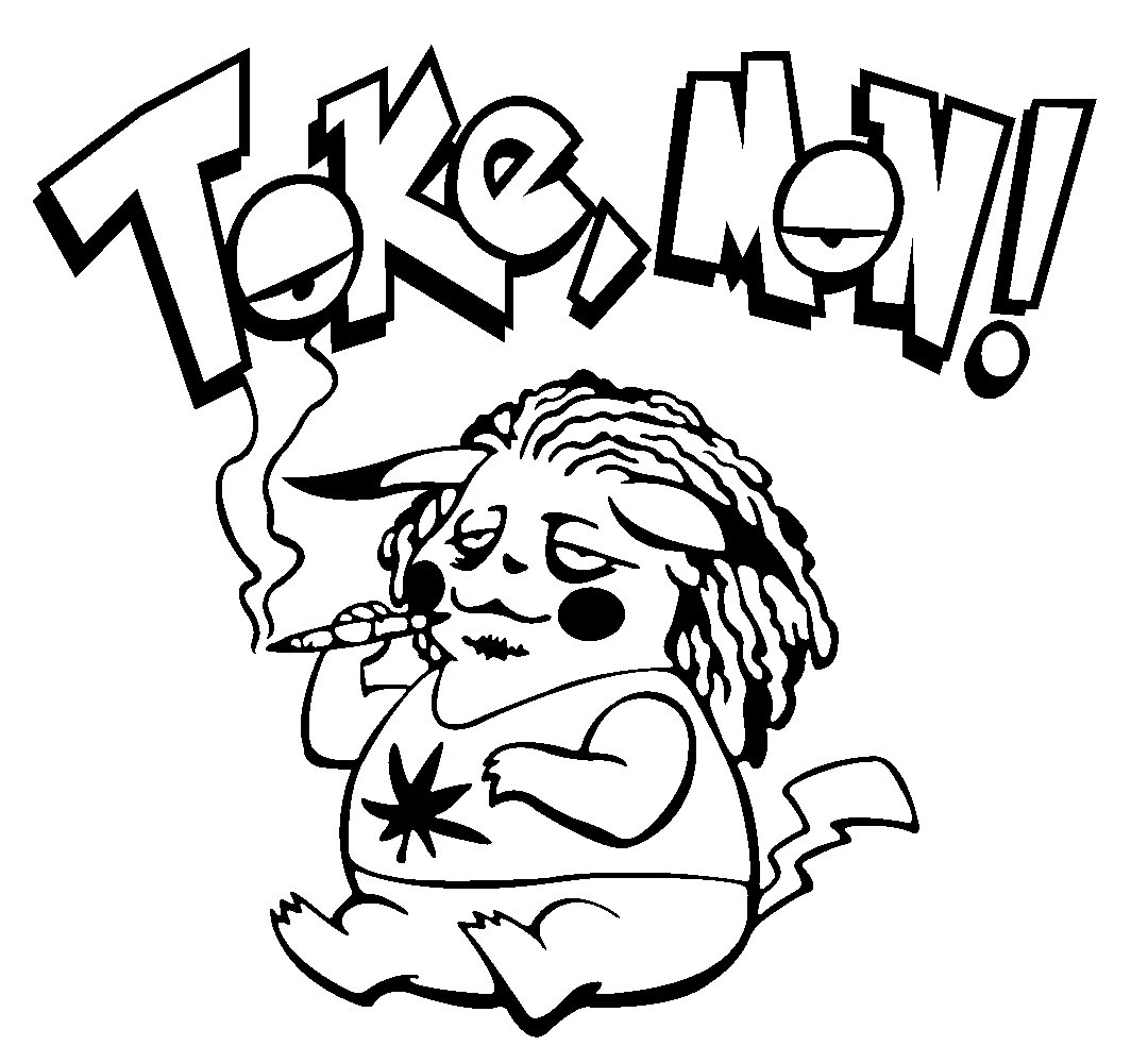 Toke Mon weed Sticker