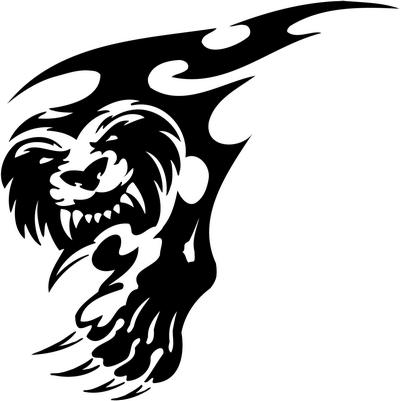 Tribal Lion Stickers 16