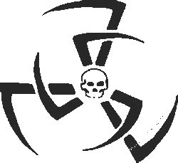 Tribal Skull Vinyl Decal 02