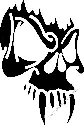 Tribal Skull Vinyl Decal 38