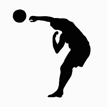 Volleyball Silhouette Sticker 1