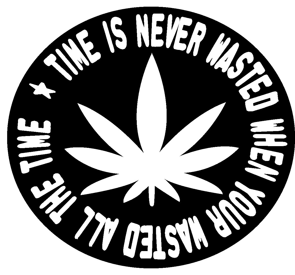 Wasted weed Sticker