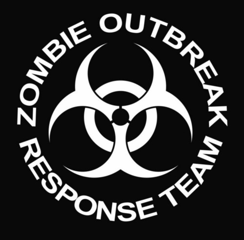 Zombie Team Die Cut Vinyl Decal Sticker