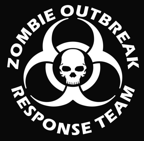 Zombie Team NEW Design Die Cut Vinyl Decal Sticker