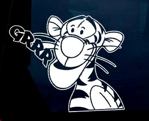 Tigger GRRR Decal Sticker