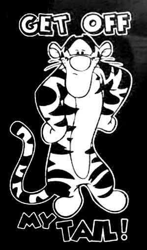 Tigger Hips Decal Sticker