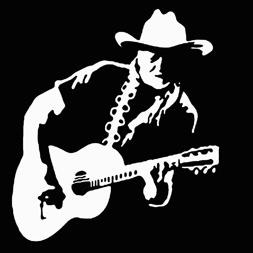 Willie Nelson Country Singer Songwriter Guitar BAND Decal Sticker