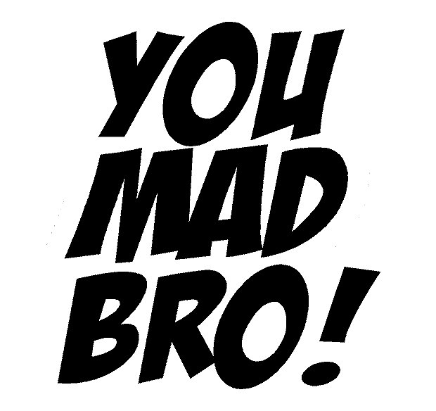 You Mad Bro funny car sticker