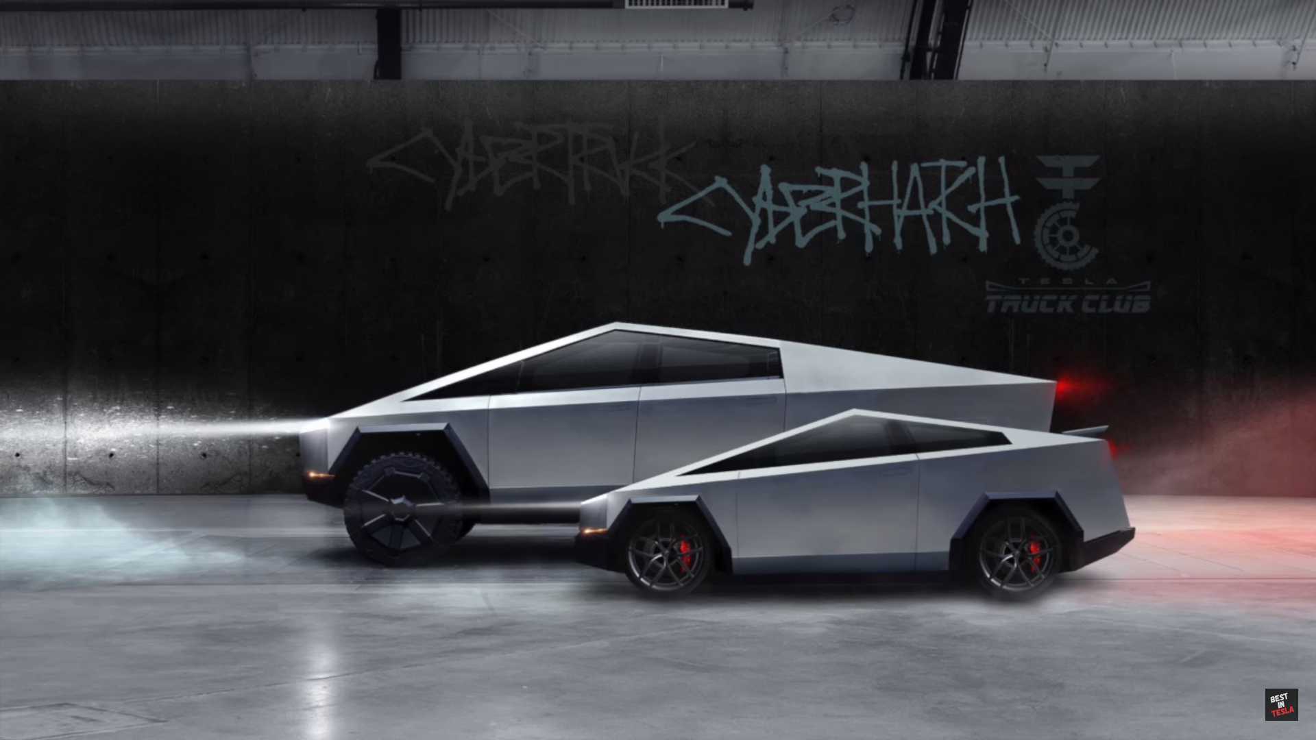 cyber robotaxi TESLA CONCEPT CAR STICKER