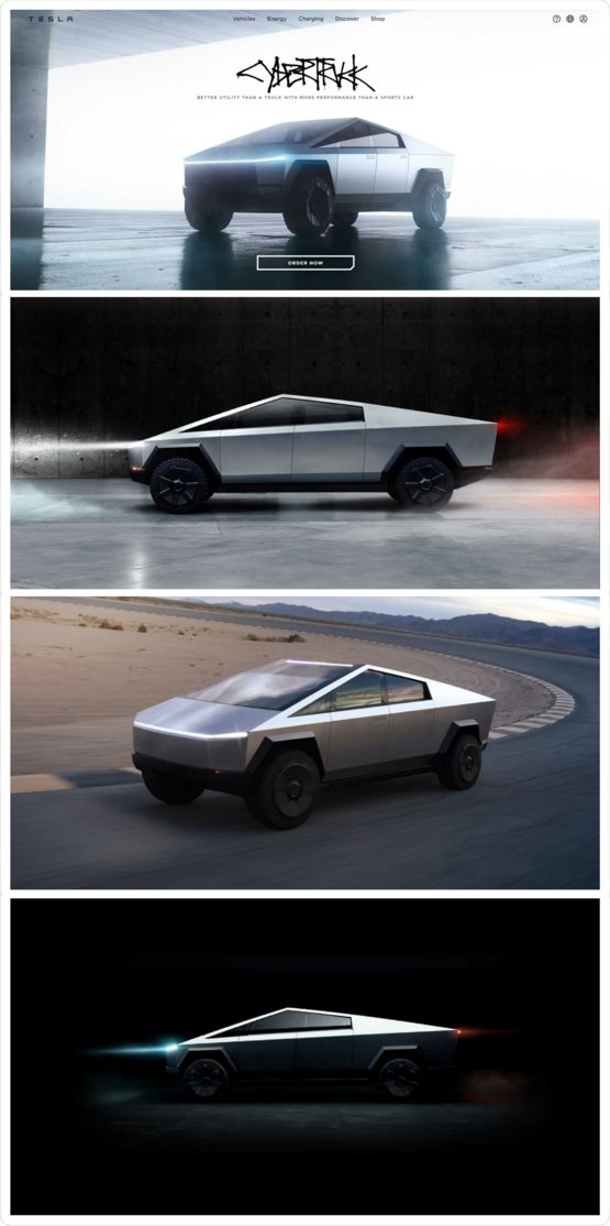 CYBERTRUCK PHOTO COLLECTION STRIP STICKER