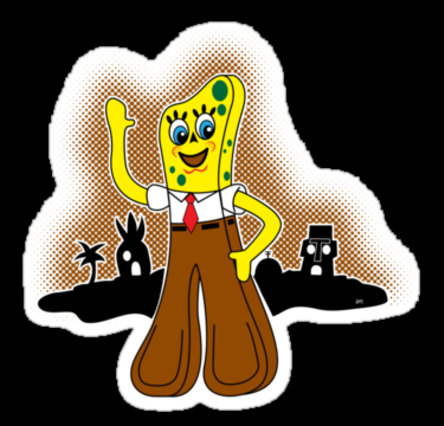 Spongebob Gumby Decal Sticker
