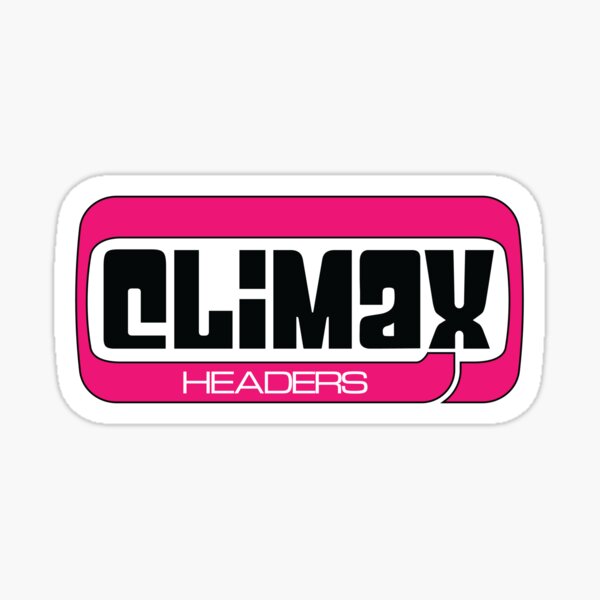 CLIMAX HEADERS AUTO STICKER