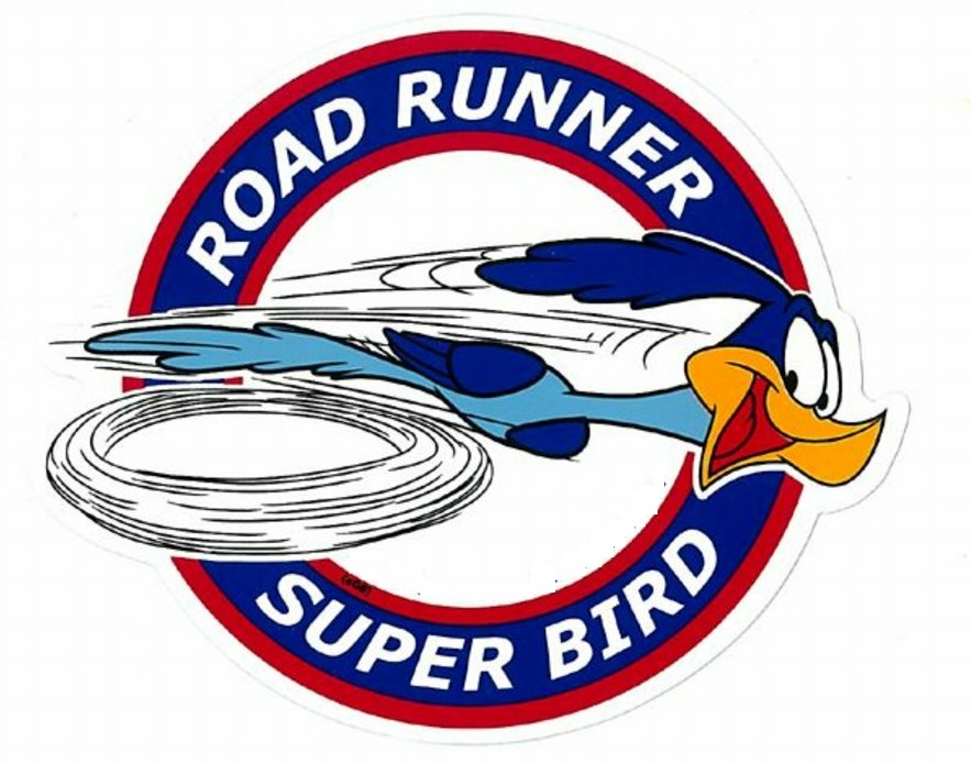 Road Runner Super Bird ROUND Sticker
